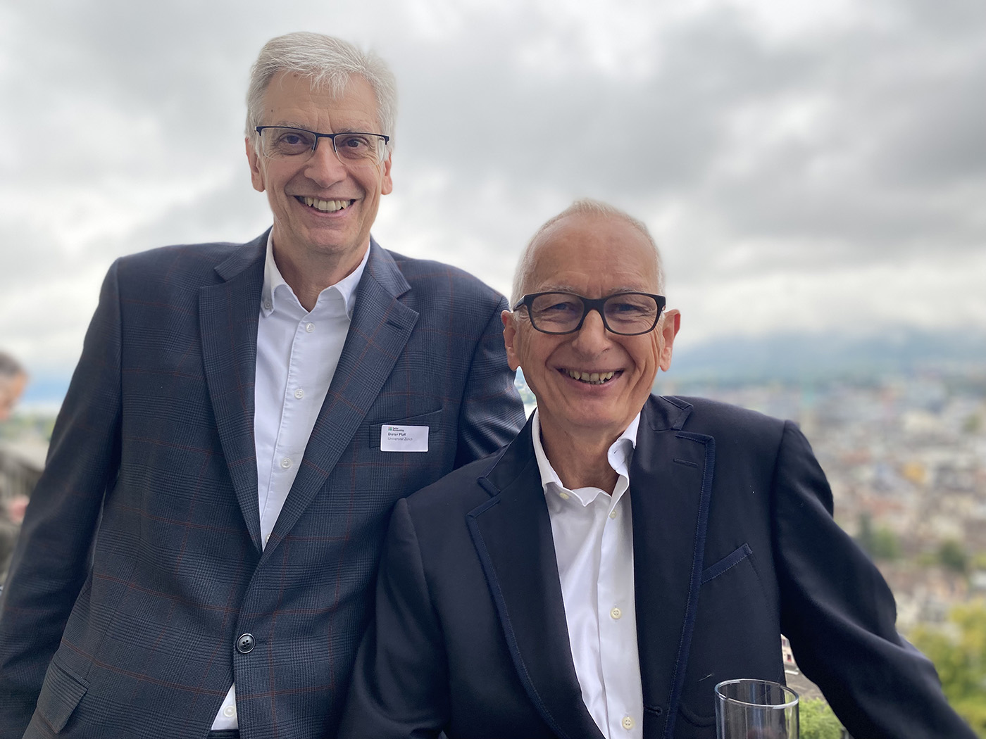 Dieter Pfaff, Präsident SwissAccounting und Referent Prof. em. Urs Birchler