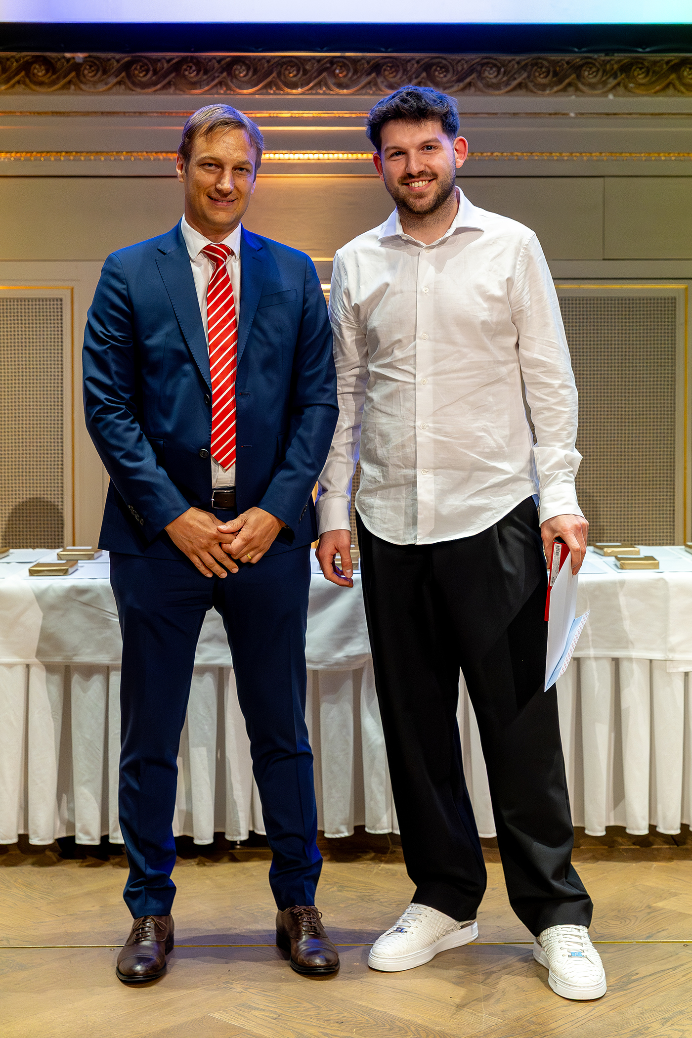Ludovico Moro e Kevin Kaufmann, presidente SwissAccounting Svizzera Italiana