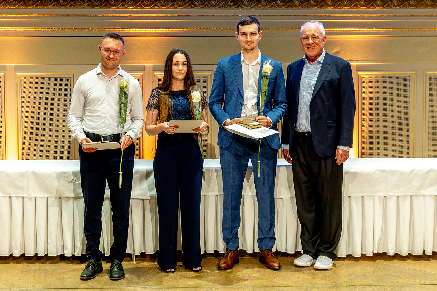 Vincent Melvin Grosser, Corinne Freiermuth, Nicola Lucini, Dr. Urs Prochinig (v.l n.r)