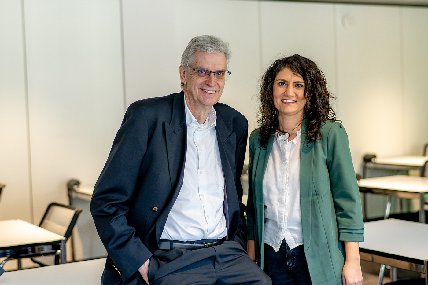 Dieter Pfaff und Asel Al Tahhan